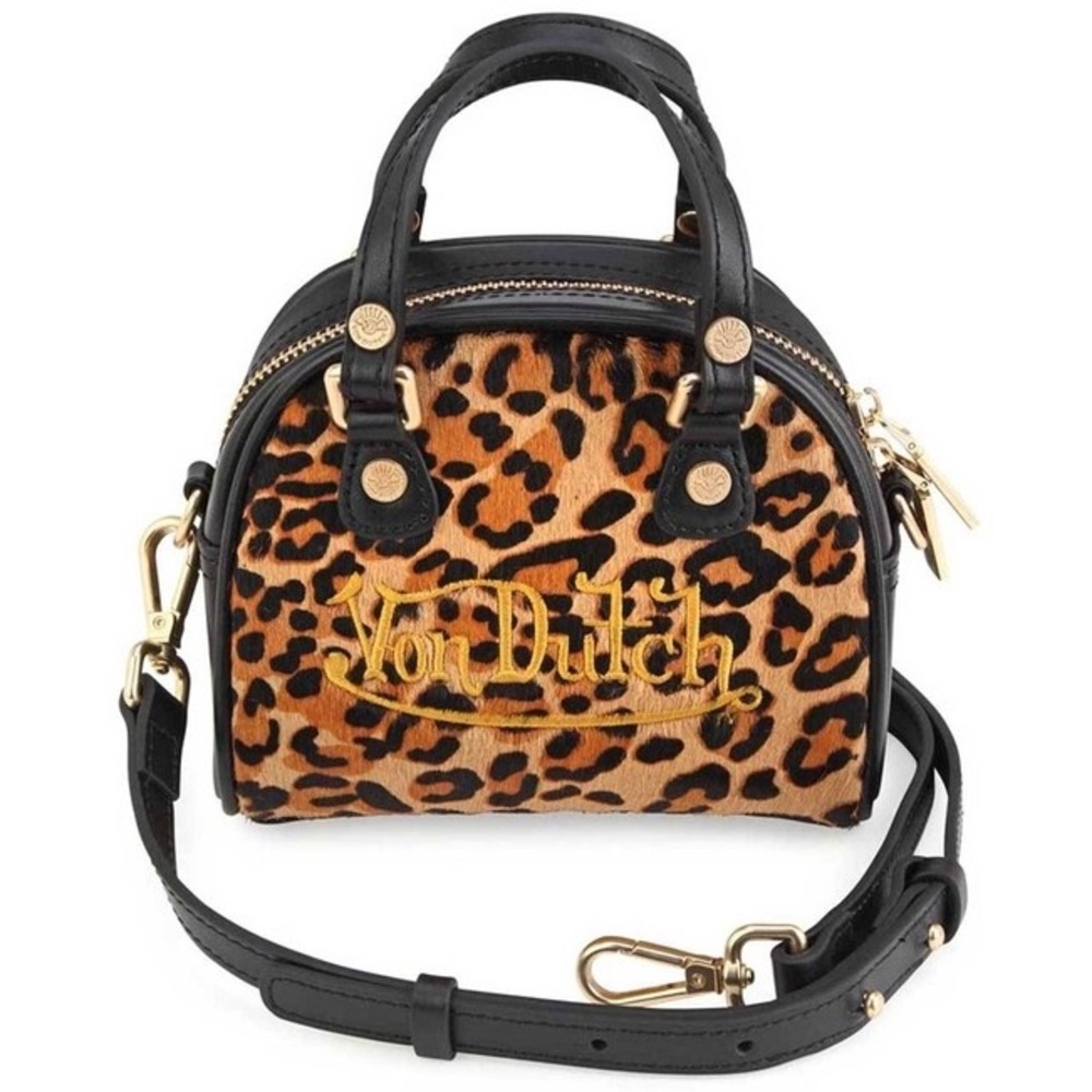 Von Dutch micro cheetah print shoulder bag 🤍